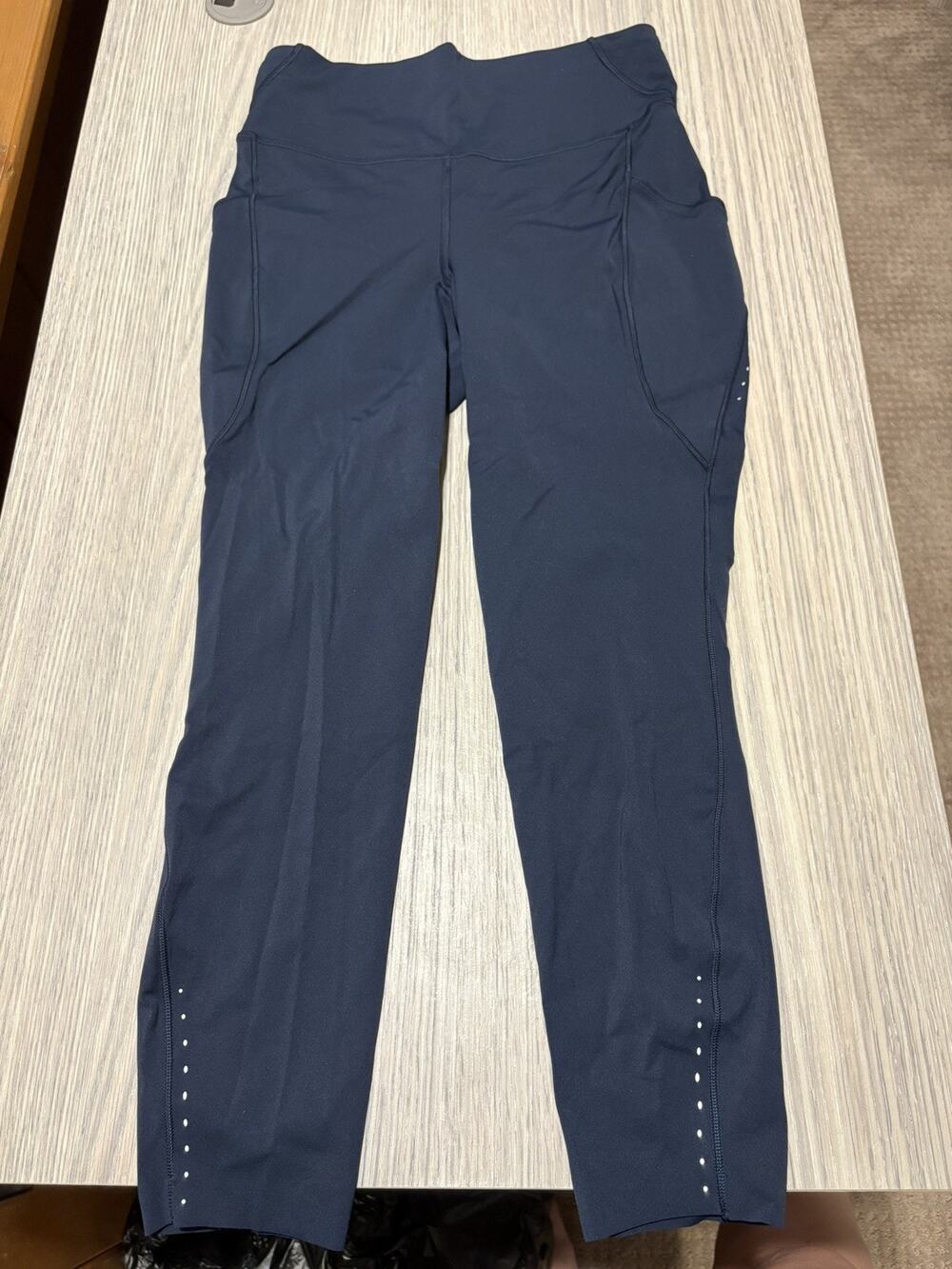 Lululemon Fast and Free High-Rise Tight 25” Pockets True Navy Size 8 Pockets